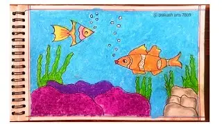 How to draw a fish #how #draw #fish @prakasharts7869 
