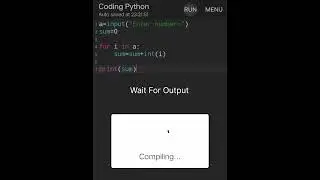 Sum Of Numbers Python coding