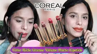 L&rsquo;Oreal Paris Color Riche Intense Volume Matte Lipstick || Loreal Paris