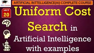 L20: Uniform Cost Search in Artificial Intelligence with Solved Examples | Uninformed Search in AI