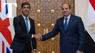 Rishi Sunak meets Egyptian president to discuss Gaza crisis