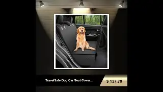 TravelSafe Dog Car Seat Cover - Airy Mesh, Waterproof, Universal Fit