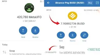 How to sell metaufo | How to swap metaufo to busd | Swap metaufo no unlock | I made anoda swap 2dae