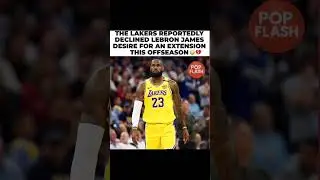 LeBron James REJECTED by Lakers! No Extension This Off-Season #lebronjames #lakers #shorts #viral