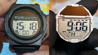 Skmei 2358. Проверяю работу солнечной панели.