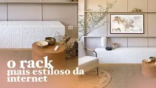 Fazendo rack de sala com azulejos: tbm é banco e baú 🤩 - Gui e Rafa!