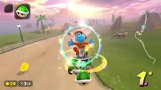 Mario Kart World - Ruta Jungla Dino Dino a Playa Peach