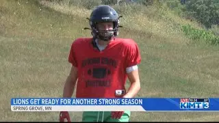 The Spring Grove Lions football team is getting ready for Mountain Lake Area in the season opener
