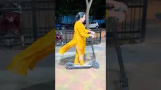 Women 👩 Riding Electric Scooter ⚡  | escooters
