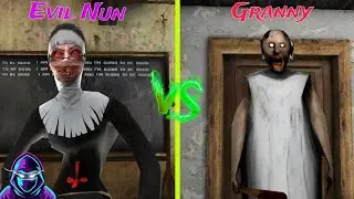 Granny Vs Evil Nun Game Escape 😲 Granny Horror Game 😱#evilnun #granny #funnygameplay #gaming 