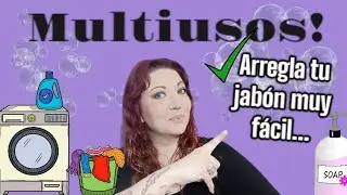 ✅👉 CÓMO ARREGLAR JABÓN CASERO CORTADO Y HACERLO LÍQUIDO 👌🔆 #tips