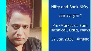 Nifty, Bank Nifty, Technical, Data,  Pre Market Update at 7 am,  27 Jan -2026