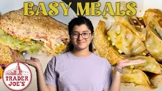 Trader Joe&rsquo;s Meals in 5 Minutes | Veggie Gyoza & Masala Burger