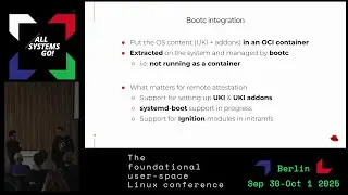 UKI, composefs and remote attestation for Bootable Containers