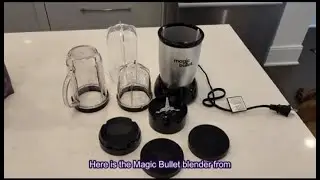 Magic Bullet Blender, Small, Silver, 11 Piece Set  