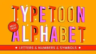 Typetoon Colorful Alphabet | Animated Letters (Alpha MOV)