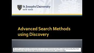 Advanced Search Methods Using Discovery