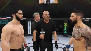 Islam Makhachev vs Ilia Topuria UFC 4 gameplay