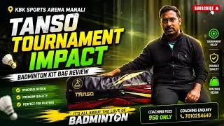 TANSO Tournament Impact Badminton Kit Bag review video 