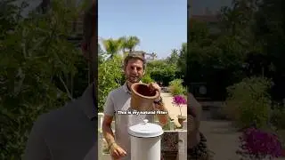 Natural Water Filter 💧 Avoiding plastic waste 💚 #water #sustainability #zerowaste