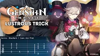 Lyney Theme Music - Secret Inside The Hat (Genshin Impact) | Fingerstyle Guitar + TAB