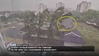 Letépett tetők és kidöntött fák
