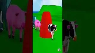 Paint on five animal cow goat elephant.@MrBuffaloTV @Funny3dAnimalgame89