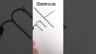 Drawing Hand With Heart From Letter M | Easy Hand Drawing | Heart Drawing #shorts