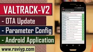 VALTRACK-V2  parameters configuration by Bluetooth using Android application