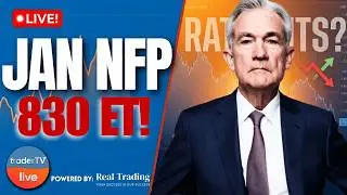 January NFP: 70K Jobs? Huge Forecast Spread Sparks Volatility | LIVE Trading Feb 11