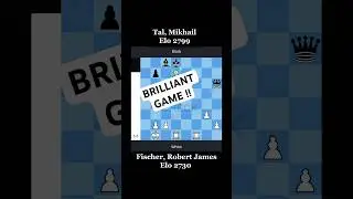 BRILLIANT GAME !! Fischer vs Tal #chess #classicchess #fischer #tal #classicalchess #brilliantmove