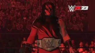 Masked Kane Entrance With The New WWE Undisputed Universal Championship - WWE 2K23