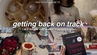 med school diaries 🍓 back to school, getting back on track, productive uni vlog, cafe studying, etc 