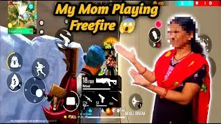 My Mom First Time Playing Freefire 😱 || Funny Gameplay 😂|| Full Crazy Gameplay😂#jhk_g4m3r #freefire