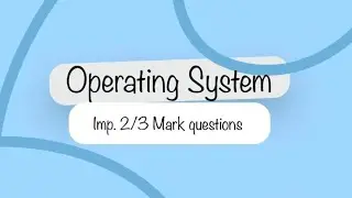 Q33. Belady's Anomaly In OS | Operating System 2/3 Marks Question Answer #dowithme #operatingsystems