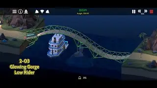 Poly Bridge 2 - Glowing Gorge - Low Rider (2-03)
