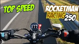 TOP SPEED (VELOCIDAD MÁXIMA) VENTO ROCKETMAN RACING 250🤩MAS DE 120 KM/H?😱🤩RIDER RIRRO CLUB🤩