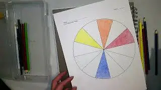 Color Pencil Color Wheel Part 1