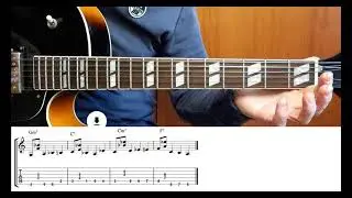 WALKING BASS #2 TUTORIAL SPIEGATO PASSO PASSO CON IL TABULTATO. EPIPHONE 175