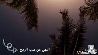 النهي عن سب الريح