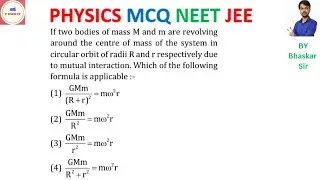 If two bodies of mass M and m are revolving around the centre of mass of the system in circular orbi