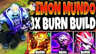 New Street Demon Mundo Skin and my OP 3x MAX BURN BUILD vs tricky Enemies 🔥💪 League of legends