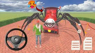 😱 Cho Cho Charles Part 2 New Monster Car in Indian Thief Aura Simulator & Indian Bike Driving 3D