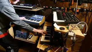 The Rise of the Korg Multipoly Jam wsg Vermona 14 - Dreadbox Abyss -  and two Korg Modwaves
