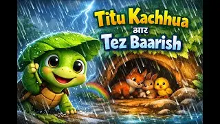 Titu Kachhua aur Tez Baarish | Kids Moral Story in Hindi | Jungle Kahani