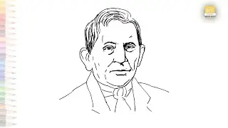 Seth Boyden drawing | American inventor drawing | How to draw Seth Boyden portrait step by step