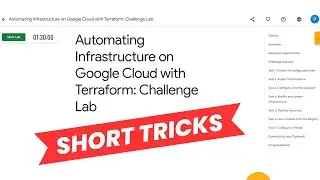 Automating Infrastructure on Google Cloud with Terraform: Challenge Lab || short Tricks || Google