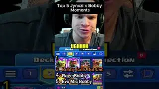 Top 5 Bobby Moments! A voice only a mother could love.#shorts #memeranking #clashroyale #jynxzi