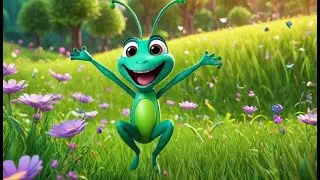 Five Little Grasshoppers Jumping Together | Original Nursery Rhyme | Kids Songs | Baby Music
