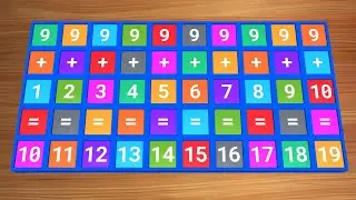 addition table of 9 | math learning video for kids